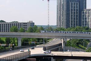 View of metro in Northern Virginia 