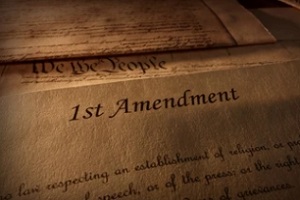first amendment on old paper