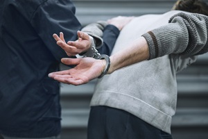 the prisoner is handcuffed