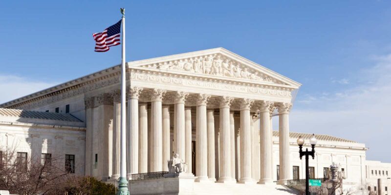 Supreme court building of the United States of America